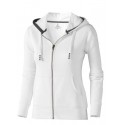 Mikina ELEVATE ARORA HOODED FULL ZIP LADIES SWEATER bílá S