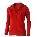 Mikina ELEVATE ARORA HOODED FULL ZIP LADIES SWEATER červená S