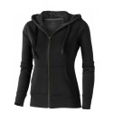 Mikina ELEVATE ARORA HOODED FULL ZIP LADIES SWEATER černá S