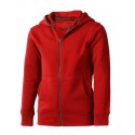 Mikina ELEVATE ARORA HOODED FULL ZIP KIDS SWEATER červená 104