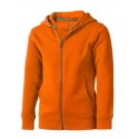 Mikina ELEVATE ARORA HOODED FULL ZIP KIDS SWEATER oranžová 104