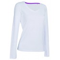 Tričko STEDMAN STARS CLAIRE V-NECK LONG SLEEVE bílá S