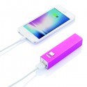 Designová powerbanka 2200mAh, fuksiová