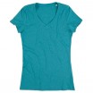 Tričko STEDMAN STARS LISA V-NECK modrý melír M