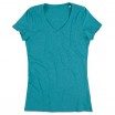 Tričko STEDMAN STARS LISA V-NECK modrý melír L
