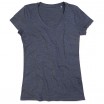 Tričko STEDMAN STARS LISA V-NECK černý melír L