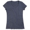 Tričko STEDMAN STARS LISA V-NECK černý melír XL