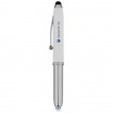 Kuličkové pero a stylus, bílá/stříbrná