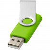 Základní USB Rotate, 1 GB, cena na vyžádání, stříbrná/světle zelená