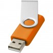 Základní USB Rotate, 1 GB, cena na vyžádání, stříbrná/oranžová