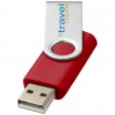 Základní USB Rotate, 4GB, cena na vyžádání, stříbrná/červená