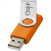 Základní USB Rotate, 8GB, cena na vyžádání, stříbrná/oranžová