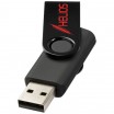 Kovový USB Rotate, 4 GB, černá, cena na vyžádání