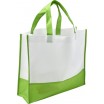 Nákupní taška z netkané textilie, bílo zelená