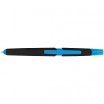 Plastové KP se stylusem, modrou náplní a se zvýrazňovačem, černo modré