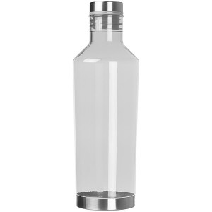 Průhledná láhev na pití z tritanu, objem 800ml, mléčná bílá