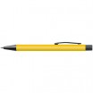 Plastové KP s kovovým klipem a modrou náplní, žluté