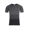 Pánské tričko STEDMAN ACTIVE SEAMLESS RAGLAN FLOW MEN, černá/tmavě šedá M