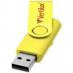 Kovový USB Rotate, 4 GB, žlutá, cena na vyžádání