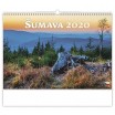 Šumava 2021, nástěnný kalendář, prodloužená záda