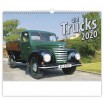 Old Trucks 2021, nástěnný kalendář, prodloužená záda